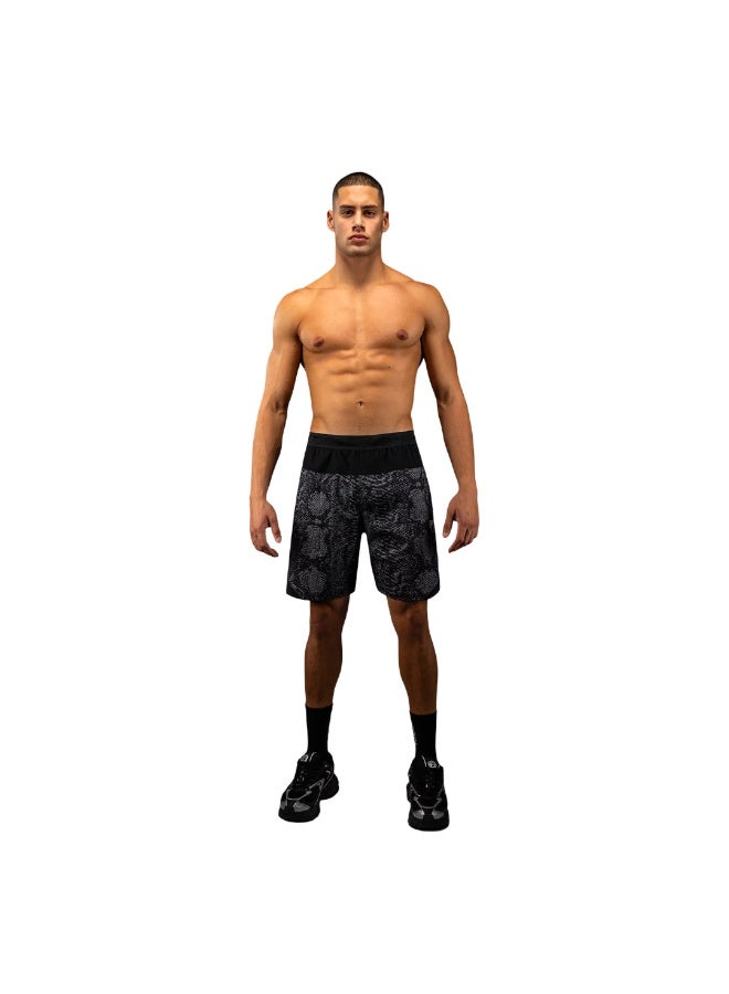 VENUM G-FIT SCALES TRAINING SHORTS BLACK/CHARCOAL GREY - Image 1